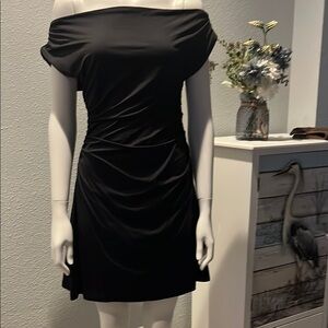 Elegant Black Off-Shoulder Dress sexy, and fun NWOT